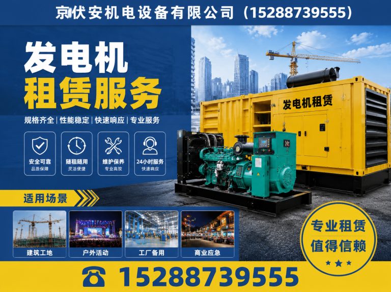 黔南发电车租赁展示图